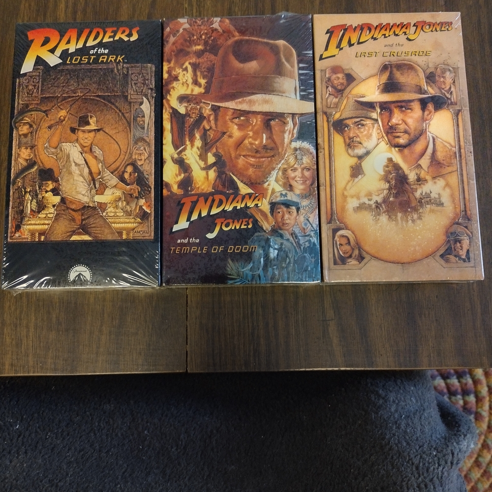 Indiana Jones Trilogy VHS Set